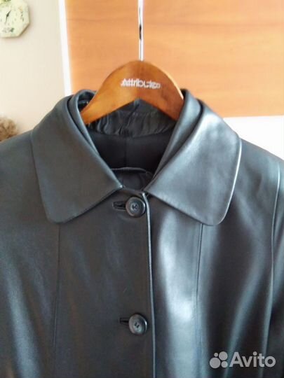 Плащ кожаный