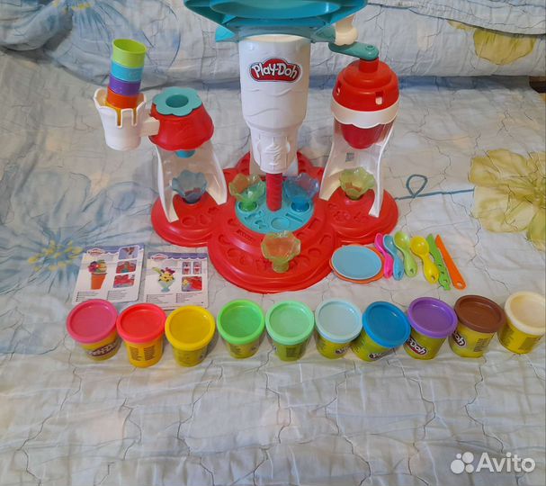 Детский Набор PlayDoh фабрика мороженого