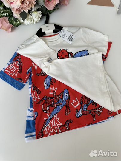 Комплект футболок Marvel человек паук 110-116 H&M