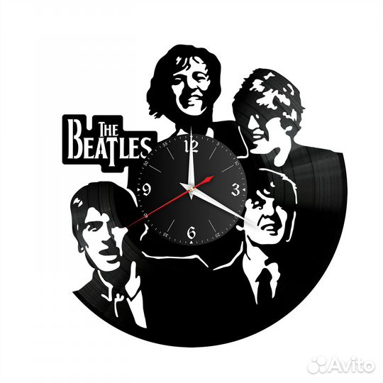 Группа Битлз The Beatles №3 часы из винила