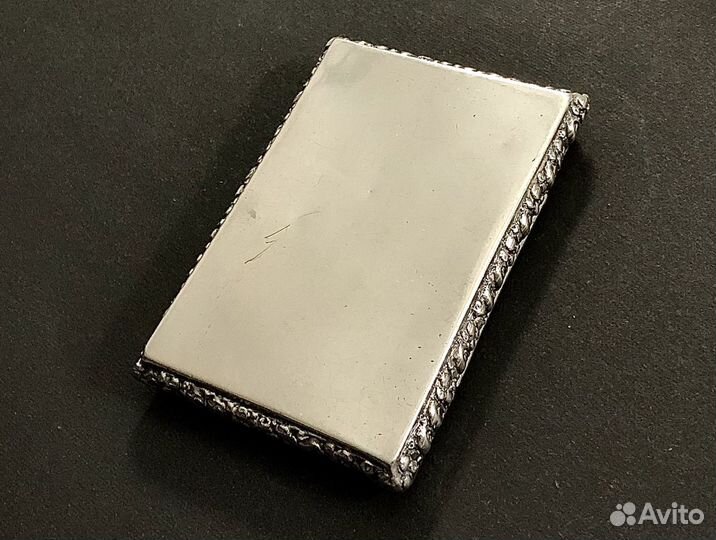 Портсигар серебро антик 1890 год Германия