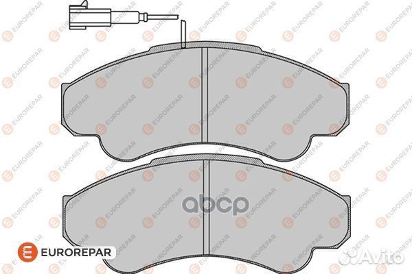 Колодки тормозные дисковые 1623060180 eurorepar