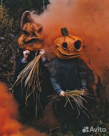 Поделка Детская Осень Маска Тыква Хэллоуин