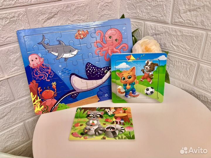Детские пазлы пакетом