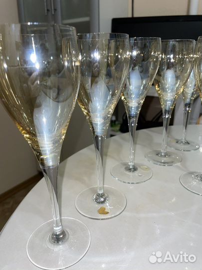 Фужеры вазы цветное стекло раритет