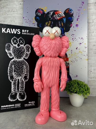 Фигурка kaws BFF Sesame Street Pink