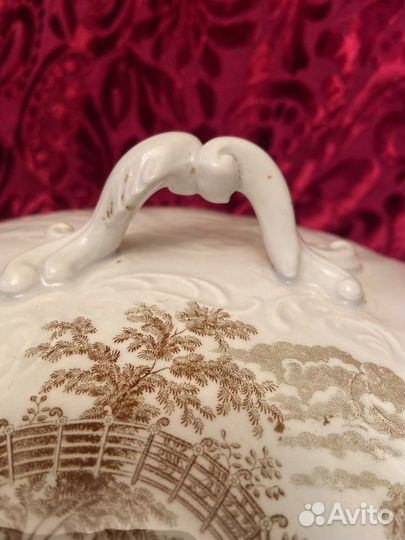 Супница-терина. Антикварная.Гарднер в Москве