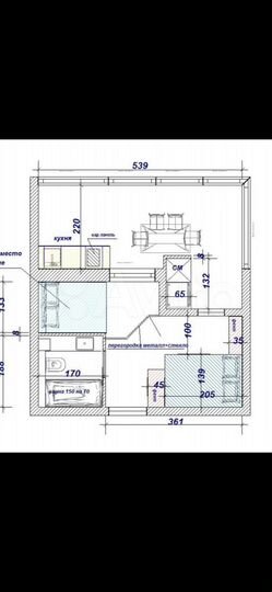 Апартаменты-студия, 18 м², 1/3 эт.