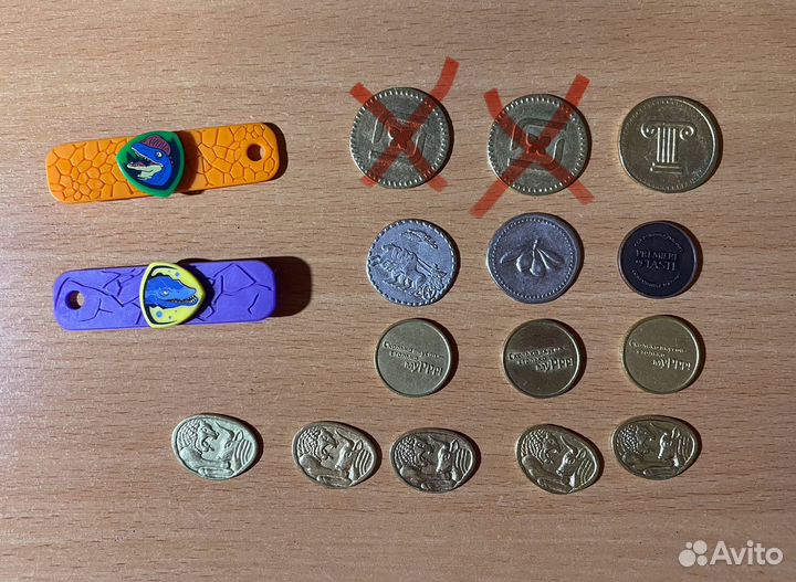 Монеты и завры, стикеры