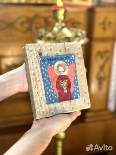 Вышивка гладью. Ангел Хранитель