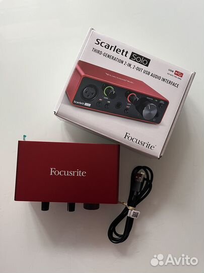 Внешняя звуковая карта focusrite Scarlett Solo 3rd