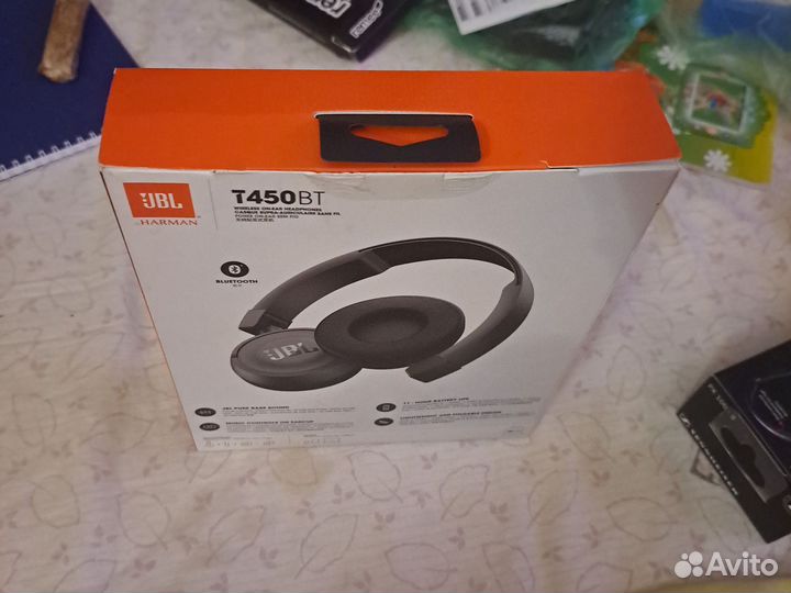 Беспроводные наушники jbl t450bt