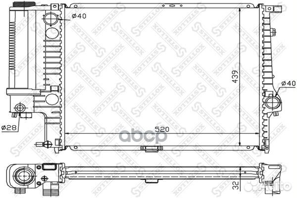 10-25024-SX радиатор системы охлаждения BMW E3