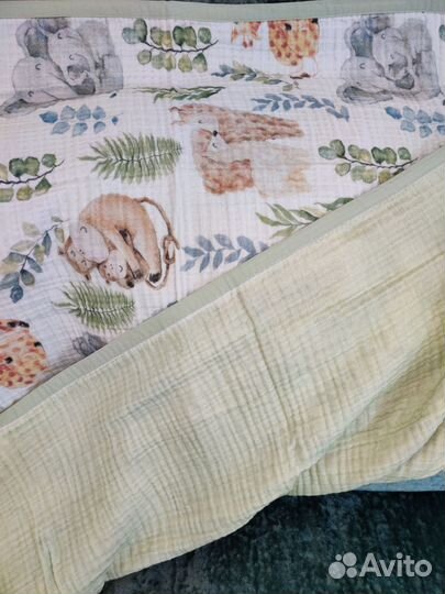 Детский плед из муслина новый с дефектом