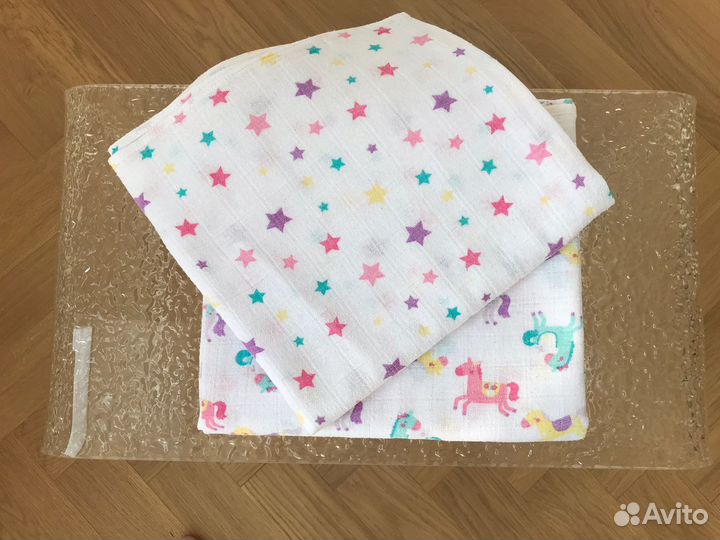 Детский плед, пеленки муслиновые