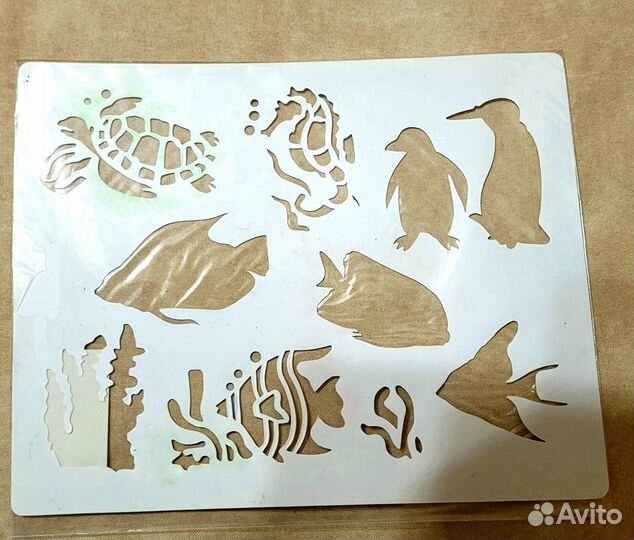 Трафареты для детей 4 штуки разных