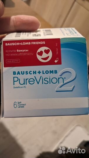 Линзы Bausch + Lomb Рurе Visiоn 2 (1 штука)