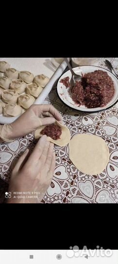 Пельмени манты сало