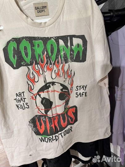 Футболка Gallery Dept “Corona Virus” Оригинал