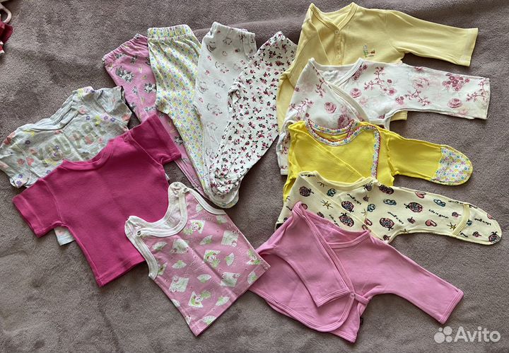 Детские вещи пакетом для девочек от 3 до 6 месяцев