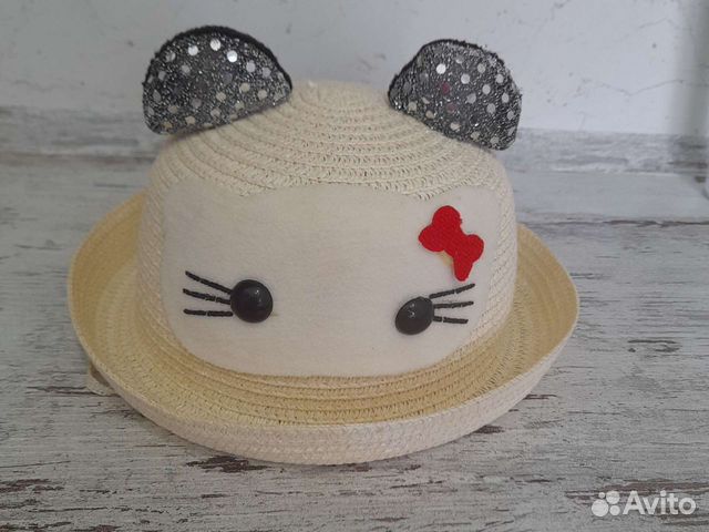 Шляпа соломеная детская