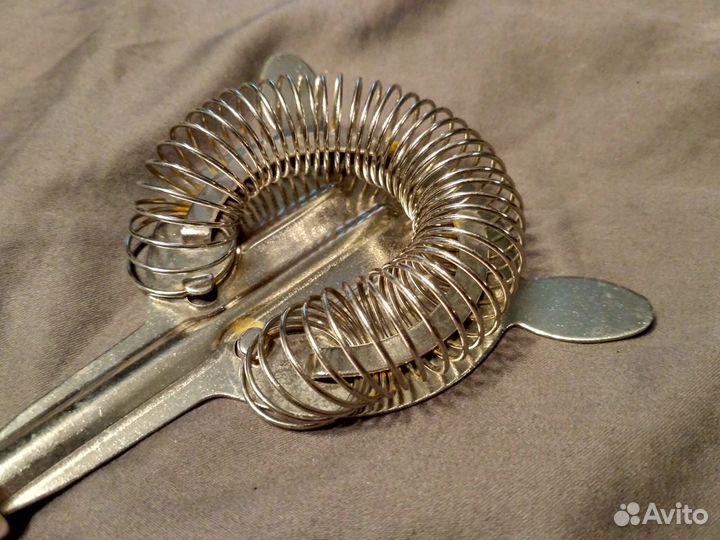 Винтажный барный стрейнер для коктейлей СССР