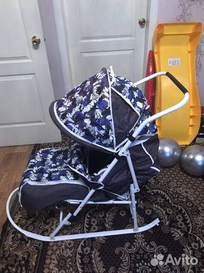 Детские санки коляска