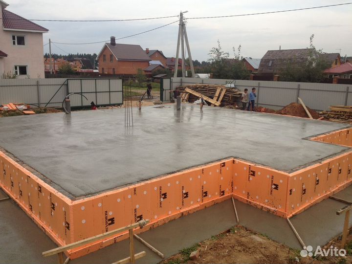 Фундамент под ключ, Заливка фундамента