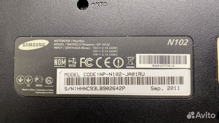 Нетбук samsung np-n102