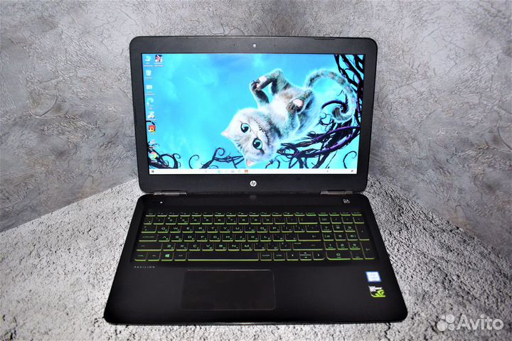 Игровой ноутбук HP на Core i5-8300H/ GTX 1050