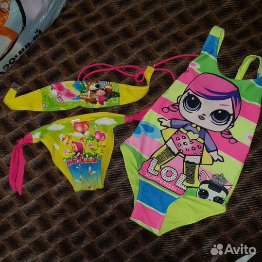 Купальники лол и Маша и медведь