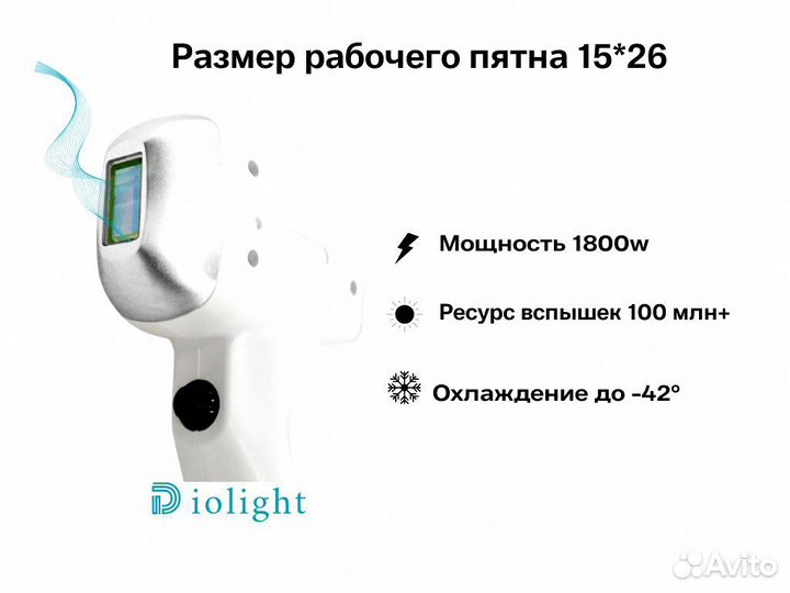 Диодный лазер для эпиляции diolight Ultra'One 2700