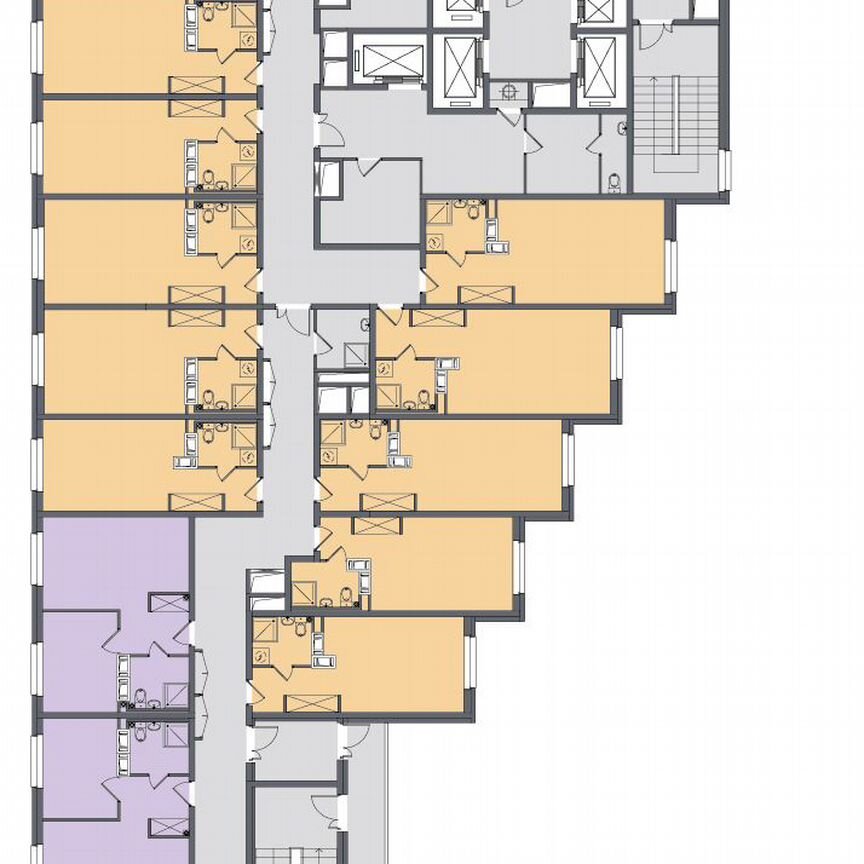 2-к. апартаменты, 58,5 м², 19/29 эт.