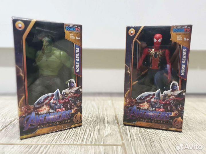 Игрушка халк, человек паук, фигурка