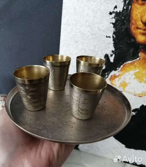 Набор для крепких напитков СССР мельхиор