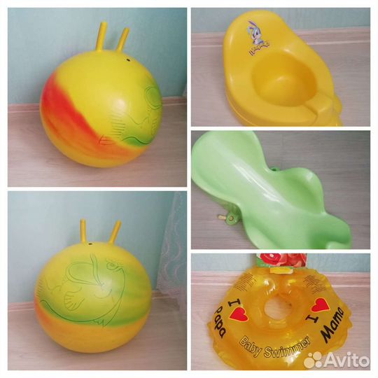 Горка для купания, горшок, круг