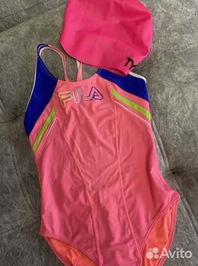 Купальник для плавания Fila + шапочка Tyr