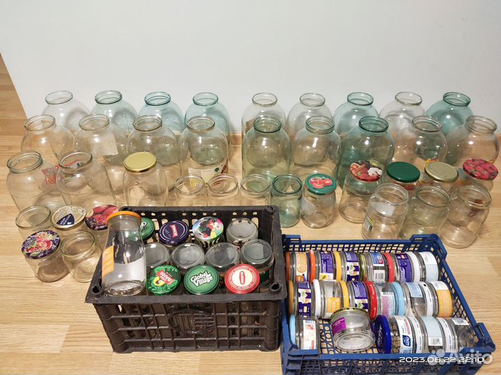 Банки стеклянные 3л, 2л, 1.5л, 1л, 0.75л, 0.5л