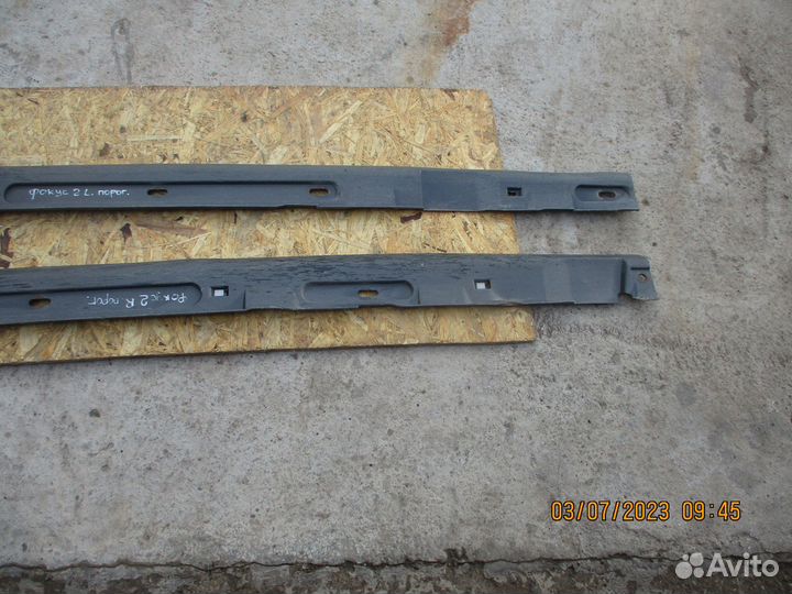 Накладка на порог наружная Форд Фокус 2 хэтчбек