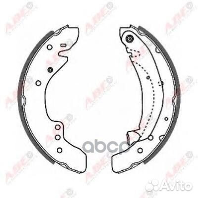 Колодки тормозные задние (барабаны) C0C010ABE ABE