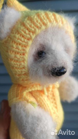 Игрушка вязаная Мишка Тедди, ручная работа