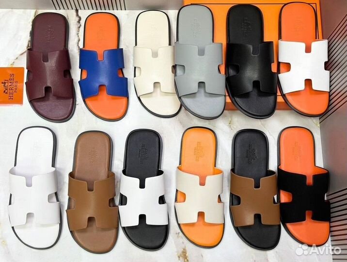 Шлепки Сланцы Hermes женские Размер 36-40