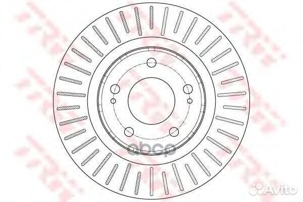 Диск тормозной пер outlander 03/lancer 08- 294MM