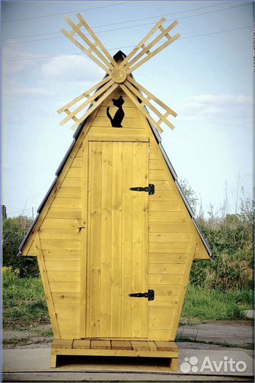 Дачный туалет с декором цлю 292