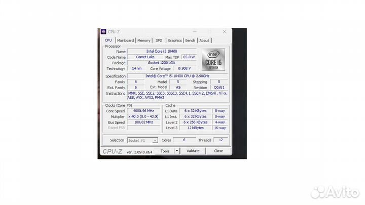 Intel core i5 10400 OEM