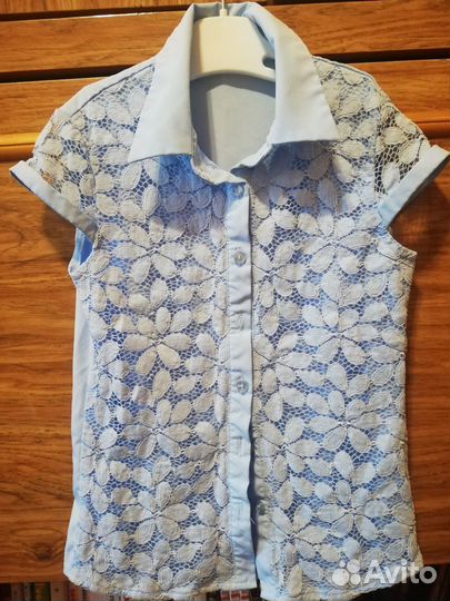 Блузка школьная 128