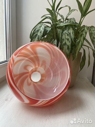 Плафон абажур двухслойное стекло винтаж СССР