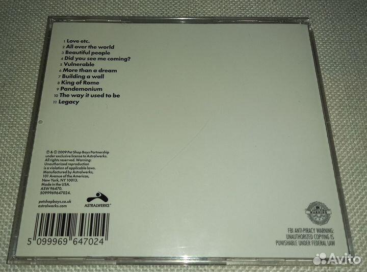 Cd диск фирменный Pet Shop Boys - Yes 2009 (1шт)