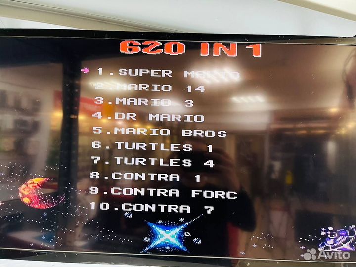 Игровая приставка Dendy 620 игр, 2 джойстика, Av-O