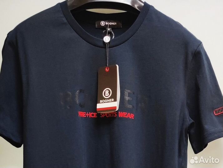 Футболка темно-синяя мужская Bogner турецкая